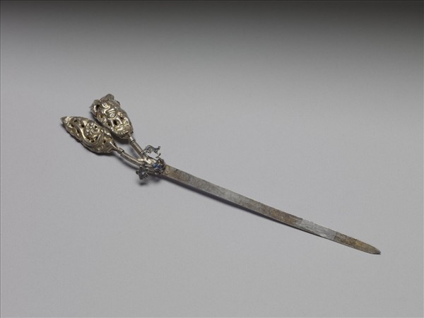 銀銅合金鏤空簪