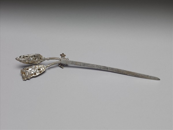 銀銅合金鏤空簪