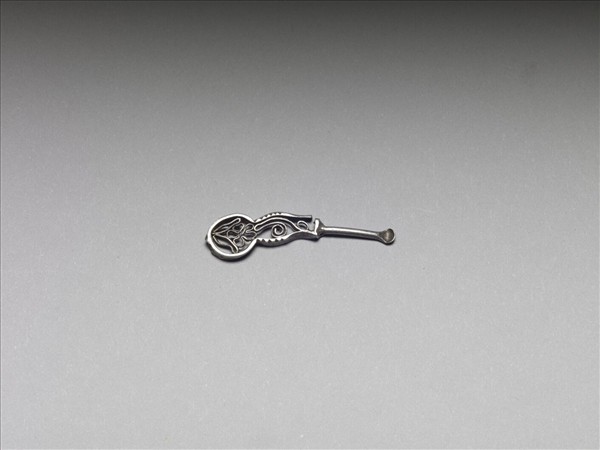 銀銅合金花卉耳挖