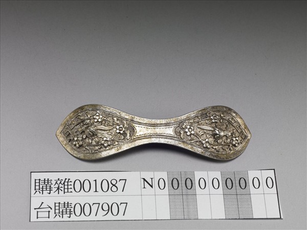 銀銅合金喜上眉梢扁簪