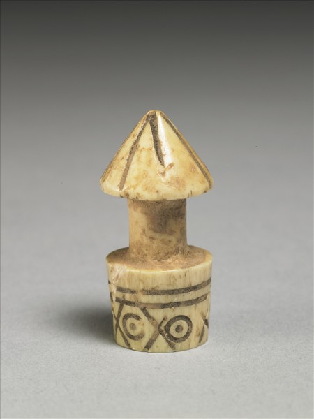 象牙雕圈點紋嵌件