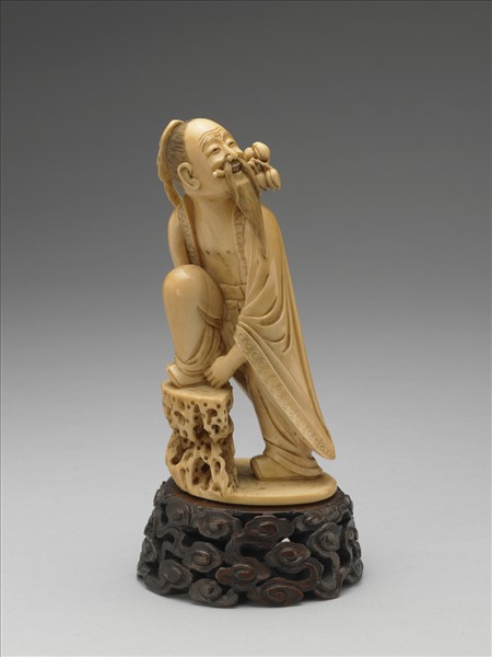 象牙雕東方朔偷桃