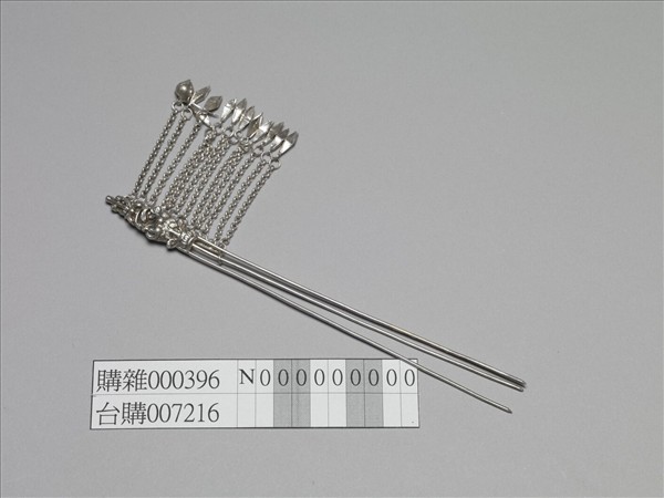 銀銅合金花蝶步搖