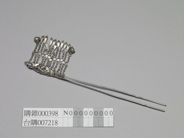 銀銅合金花蝶步搖