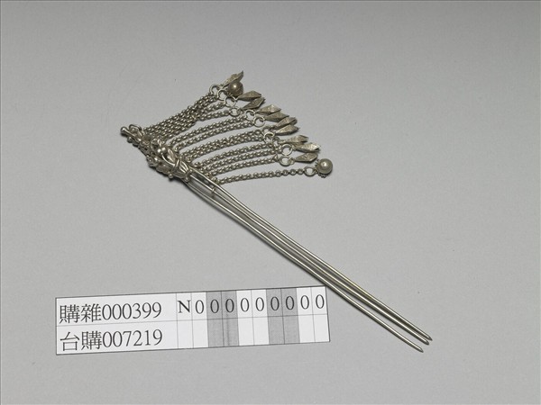 銀銅合金花蝶步搖