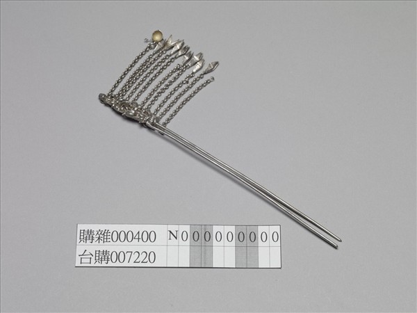 銀銅合金花蝶步搖