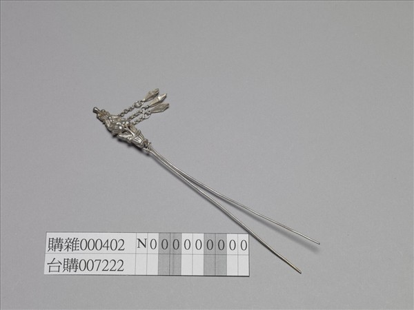 銀銅合金花蝶步搖