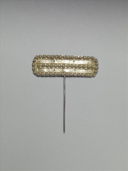 銀銅合金菊花簪