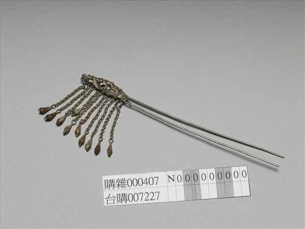 銀銅合金花蝶步搖