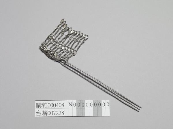 銀銅合金花蝶步搖