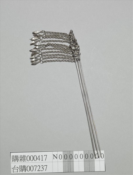 銀銅合金花蝶步搖