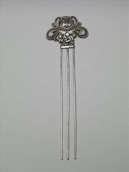 銀銅合金花蝶釵