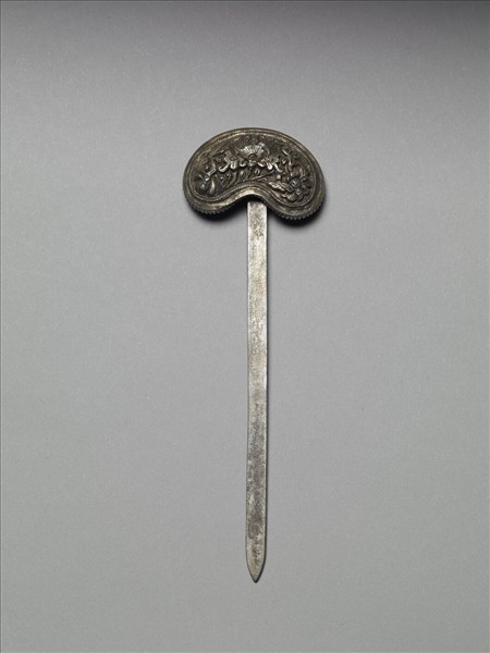 銀銅合金花蝶簪