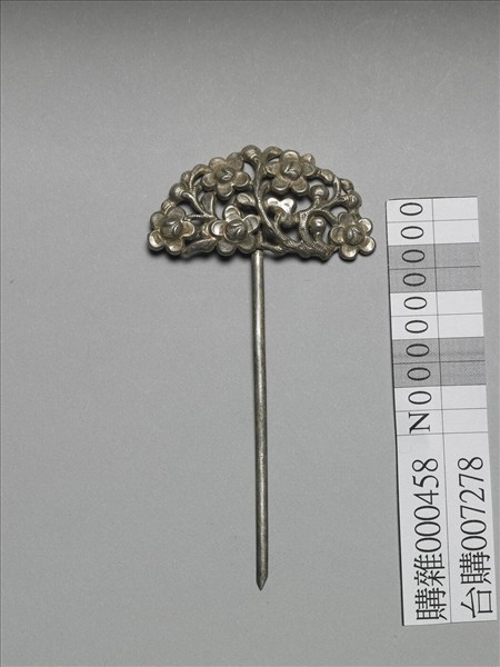 銀銅合金梅花簪