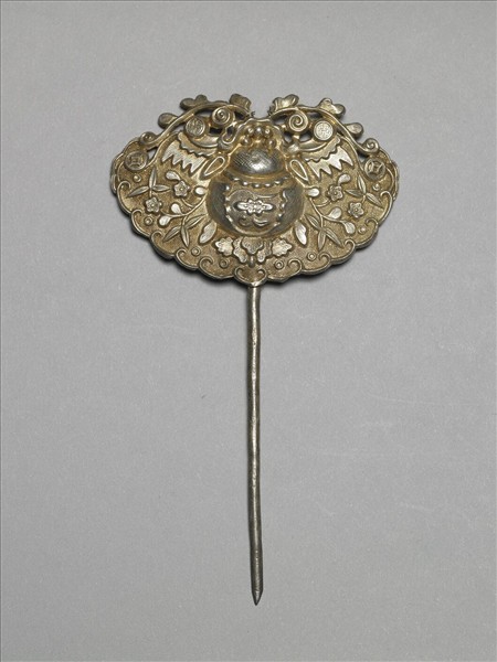 銀銅合金蝙蝠簪