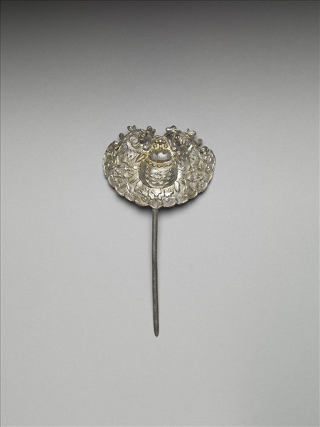 銀銅合金蝙蝠簪