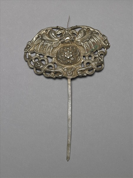 銀銅合金蝙蝠簪