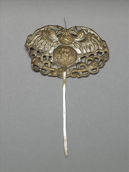 銀銅合金蝙蝠簪