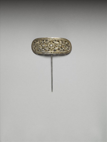 銀銅合金福壽簪