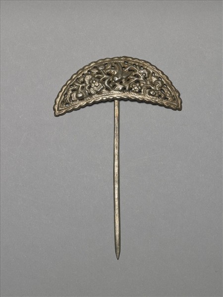 銀銅合金喜上眉梢簪