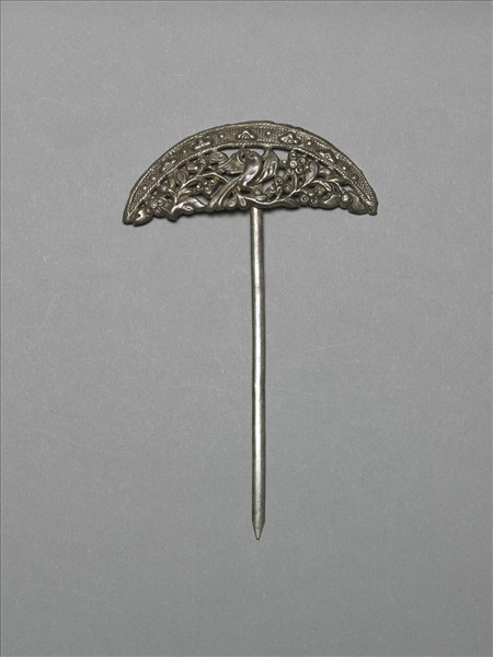 銀銅合金喜上眉梢簪