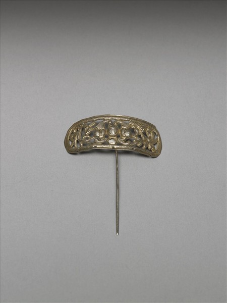 銀銅合金福壽簪