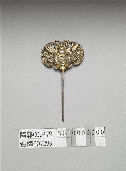 銀銅合金蝙蝠簪