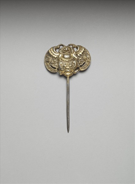 銀銅合金蝙蝠簪