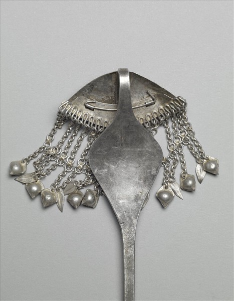 銀銅合金內填琺瑯步搖