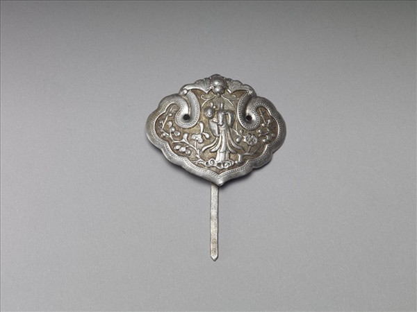 銀銅合金人物簪