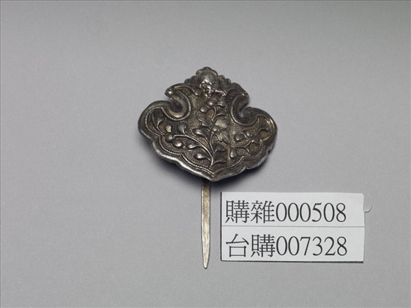 銀銅合金花卉簪