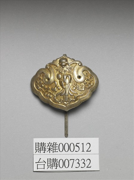 銀銅合金人物簪