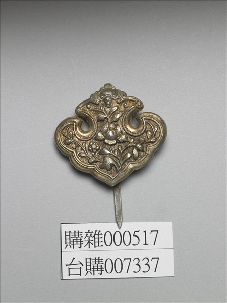 銀銅合金花卉簪