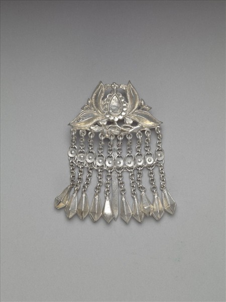 銀銅合金番蓮步搖