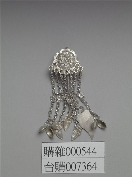 銀銅合金花卉步搖