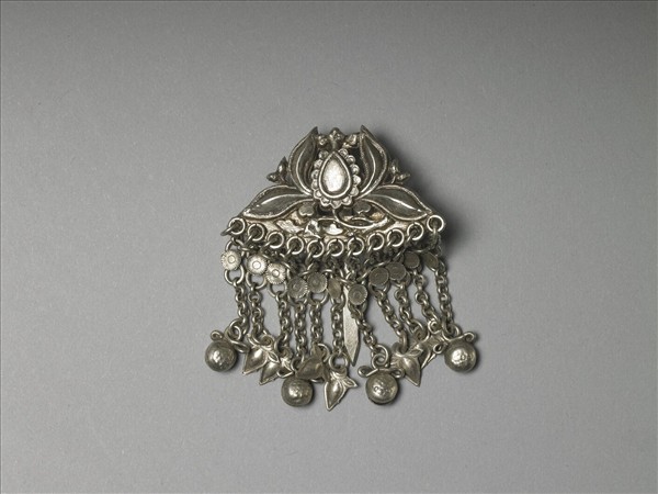 銀銅合金番蓮步搖