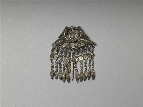 銀銅合金番蓮步搖