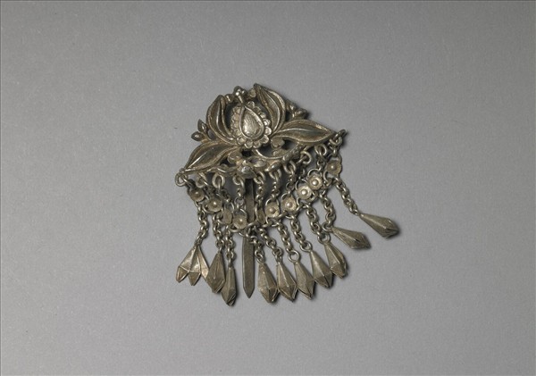 銀銅合金番蓮步搖