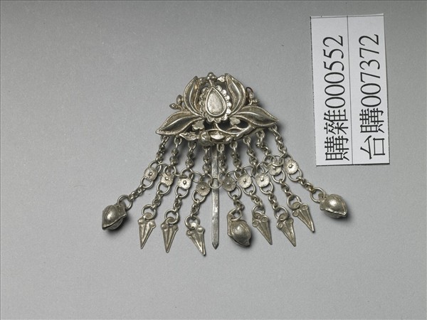 銀銅合金番蓮步搖