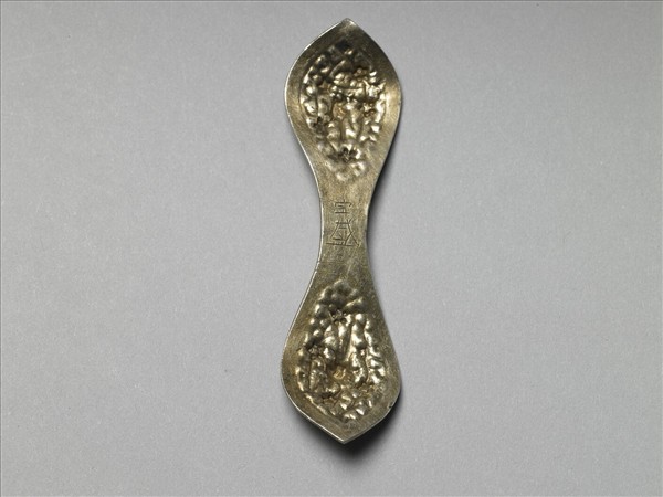 銀銅合金喜上眉梢扁簪