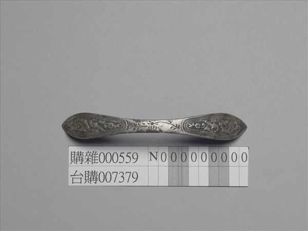 銀銅合金喜上眉梢扁簪