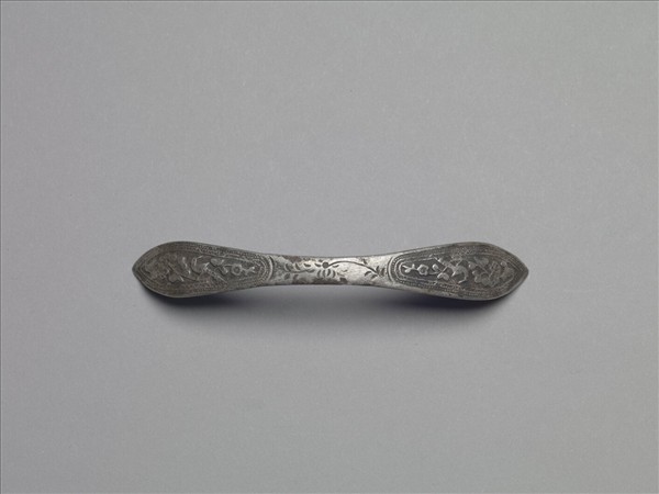 銀銅合金喜上眉梢扁簪