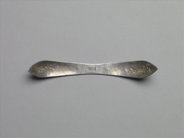 銀銅合金喜上眉梢扁簪