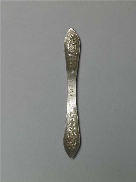 銀銅合金花卉扁簪