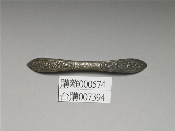 銀銅合金喜上眉梢扁簪