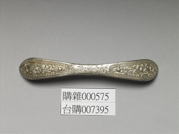 銀銅合金花卉扁簪