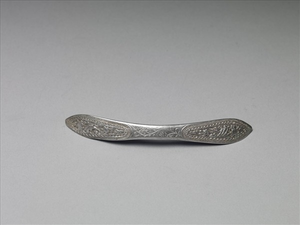 銀銅合金喜上眉梢扁簪