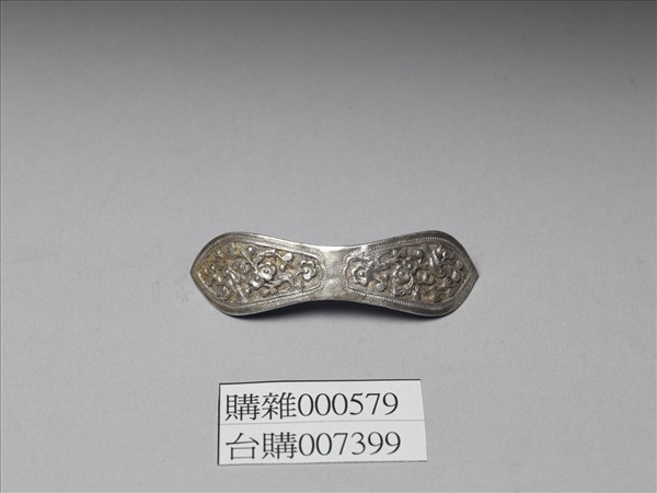 銀銅合金喜上眉梢扁簪