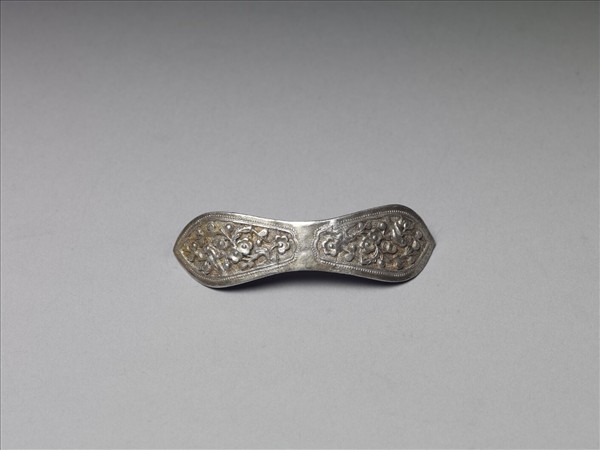 銀銅合金喜上眉梢扁簪