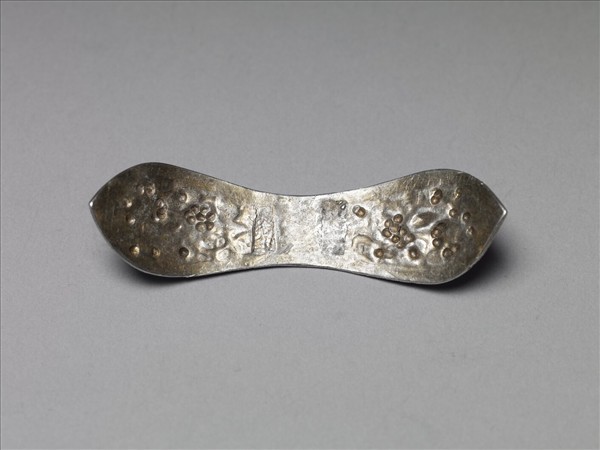 銀銅合金喜上眉梢扁簪